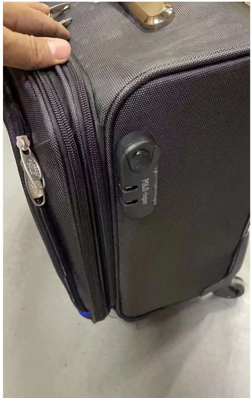 حقيبة متعرجة عربة سفر حقيبة ركوب متعددة المقصورات حقيبة ركوب يونيسيكس TSA مزيج قفل عربة الألومنيوم