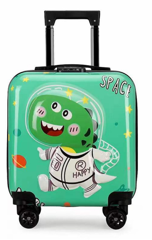 رسوم متحركة ثلاثية الأبعاد جديدة حقائب الأطفال حقيبة الطلاب ذات سعة كبيرة حقيبة عجلات عالمية مزيج قفل حقيبة بيع بالجملة 18