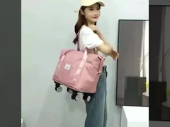 مقبض تلسكوبي حافظة أمتعة ذات سعة كبيرة حقيبة على عجلات مضادة للصدمات